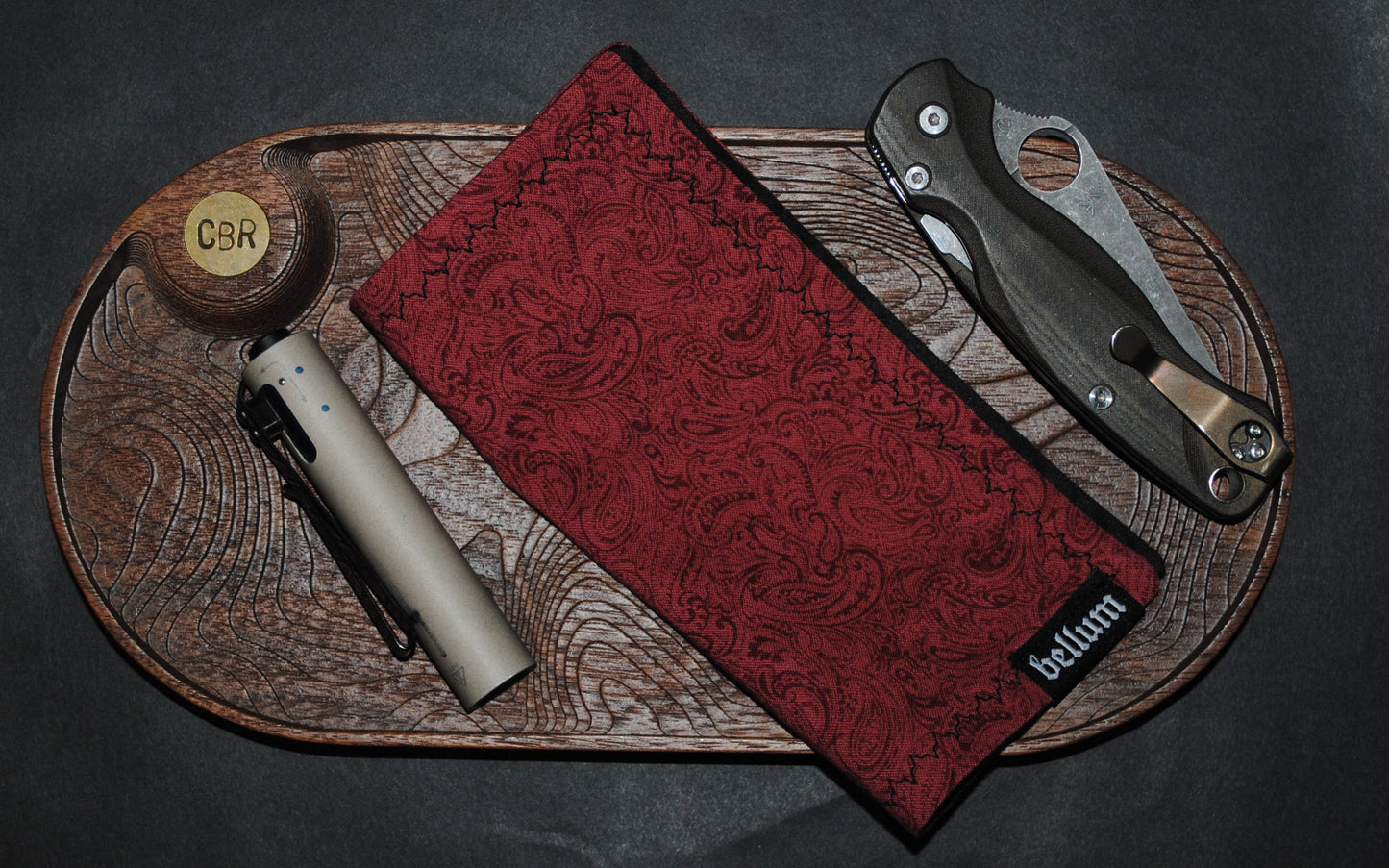 Crimson Paisley Hank
