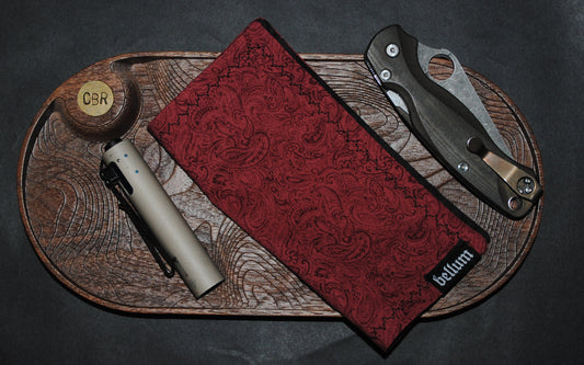 Crimson Paisley Hank