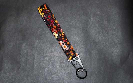 Colorful Flower Wristlet Keychain